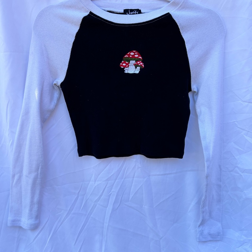 Justify Mushroom Tight Long Sleeve, Small